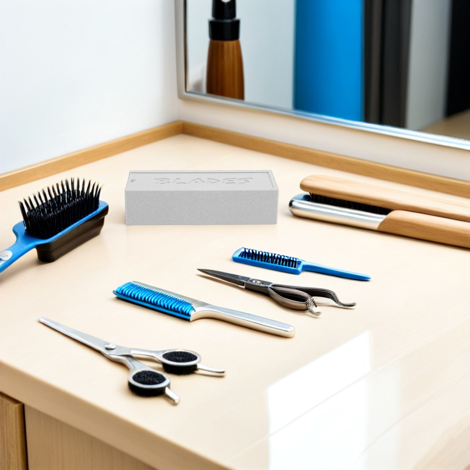 Home Bathroom Organizer - Kotak Penyimpanan Pisau Cukur Dua Kompartemen