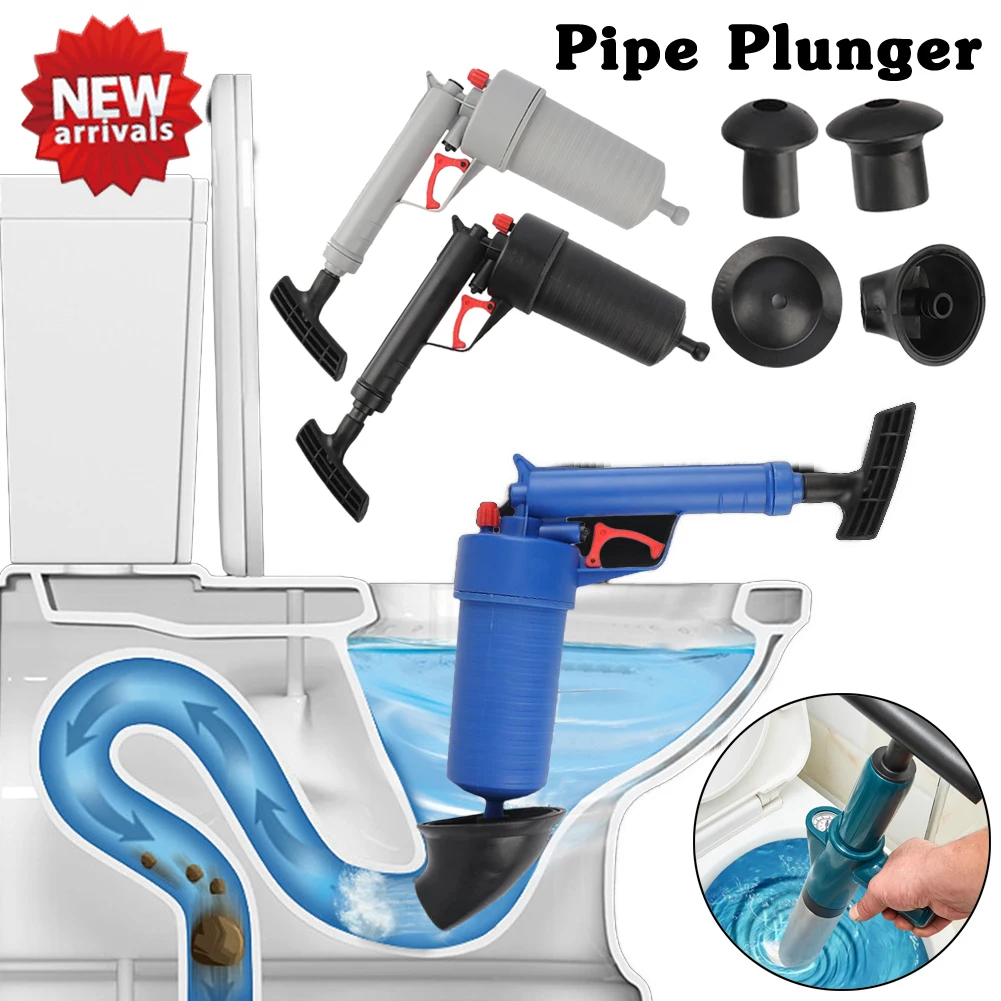 Plunger Toilet - Air Power Drain pistol Blaster Manual