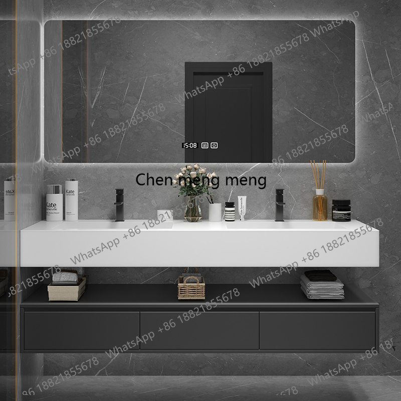 Home Bathroom Vanity Combo - Rak Penyimpanan Kamar Mandi dengan Lampu
