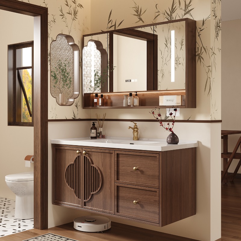 Home Bathroom Vanity Combo - Lemari Modern Mewah dengan Laci Kertas,
