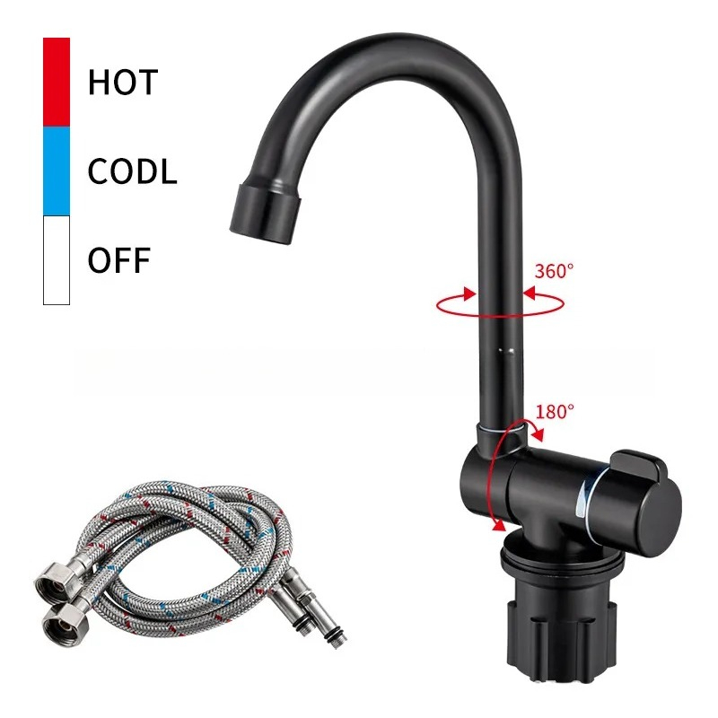 Keran RV Lipat Hitam untuk Was - Basin Mixer Tap ulasan dan harga