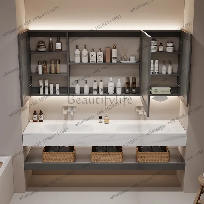 Lemari Penyimpanan Kamar Mandi - Home Bathroom Vanity Combo ulasan dan harga