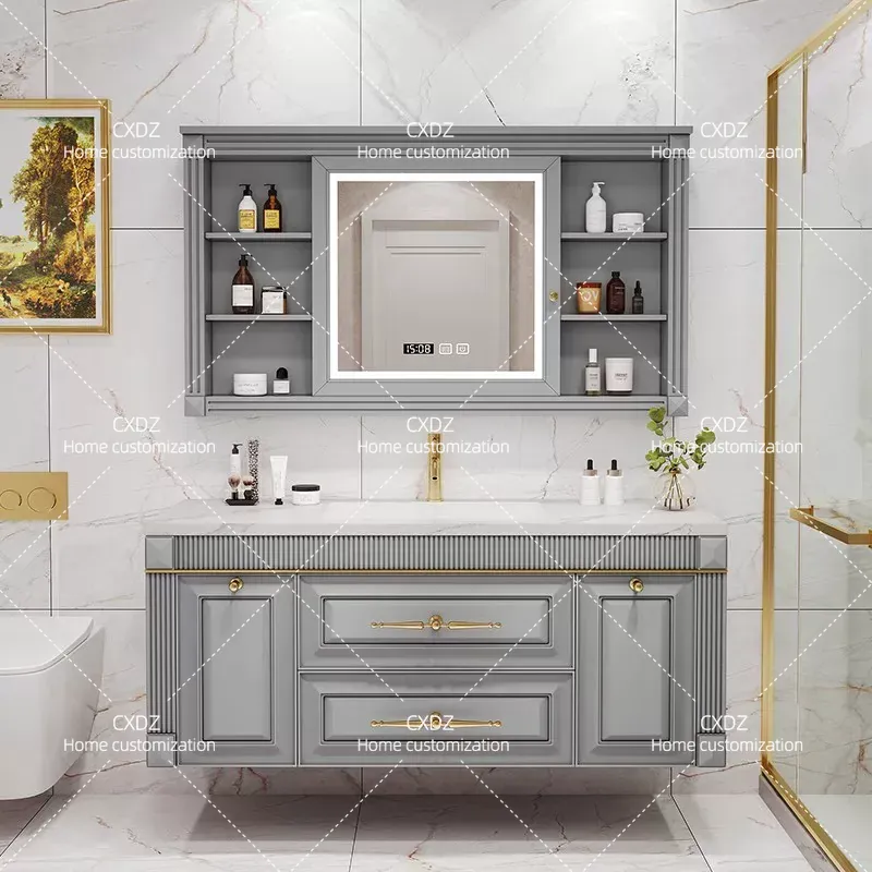 Kabinet Kamar Mandi dengan Was - Home Bathroom Vanity Combo ulasan dan harga