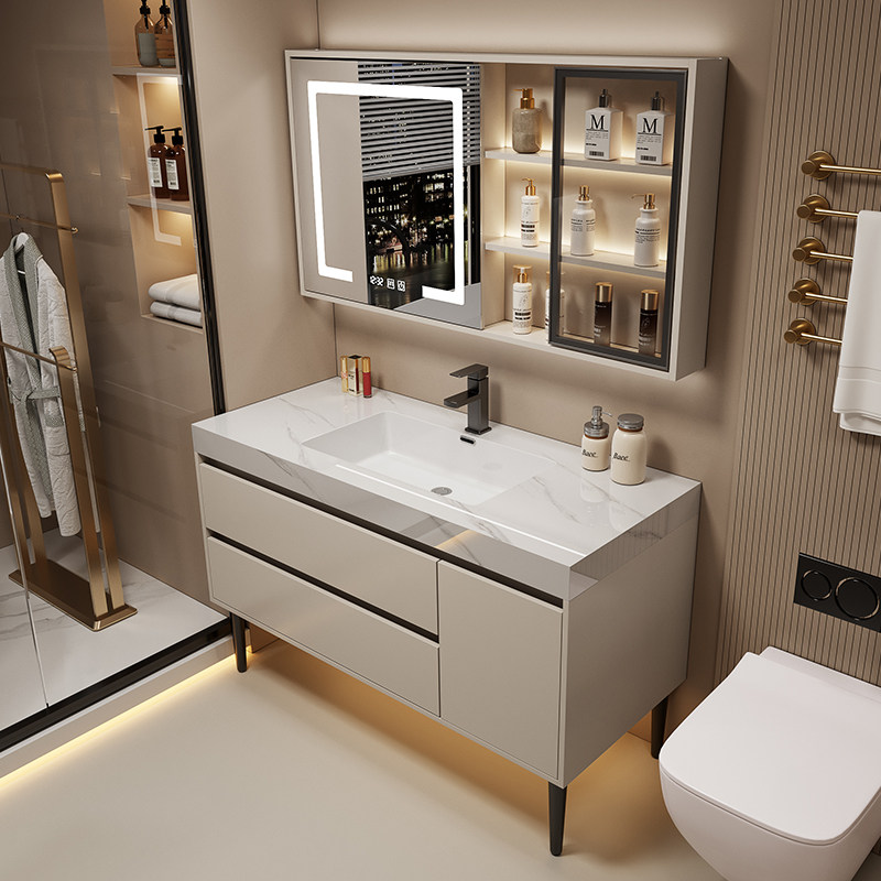 Partisi Kabinet Kamar Mandi di - Home Bathroom Vanity Combo ulasan dan harga